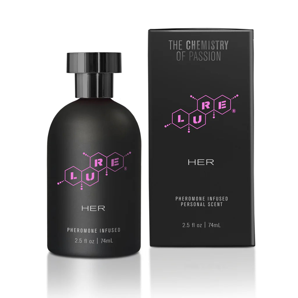 Lure® Black Label For Her, Pheromone Infused Personal Scent 2.5 fl oz (74 ml) Bottle